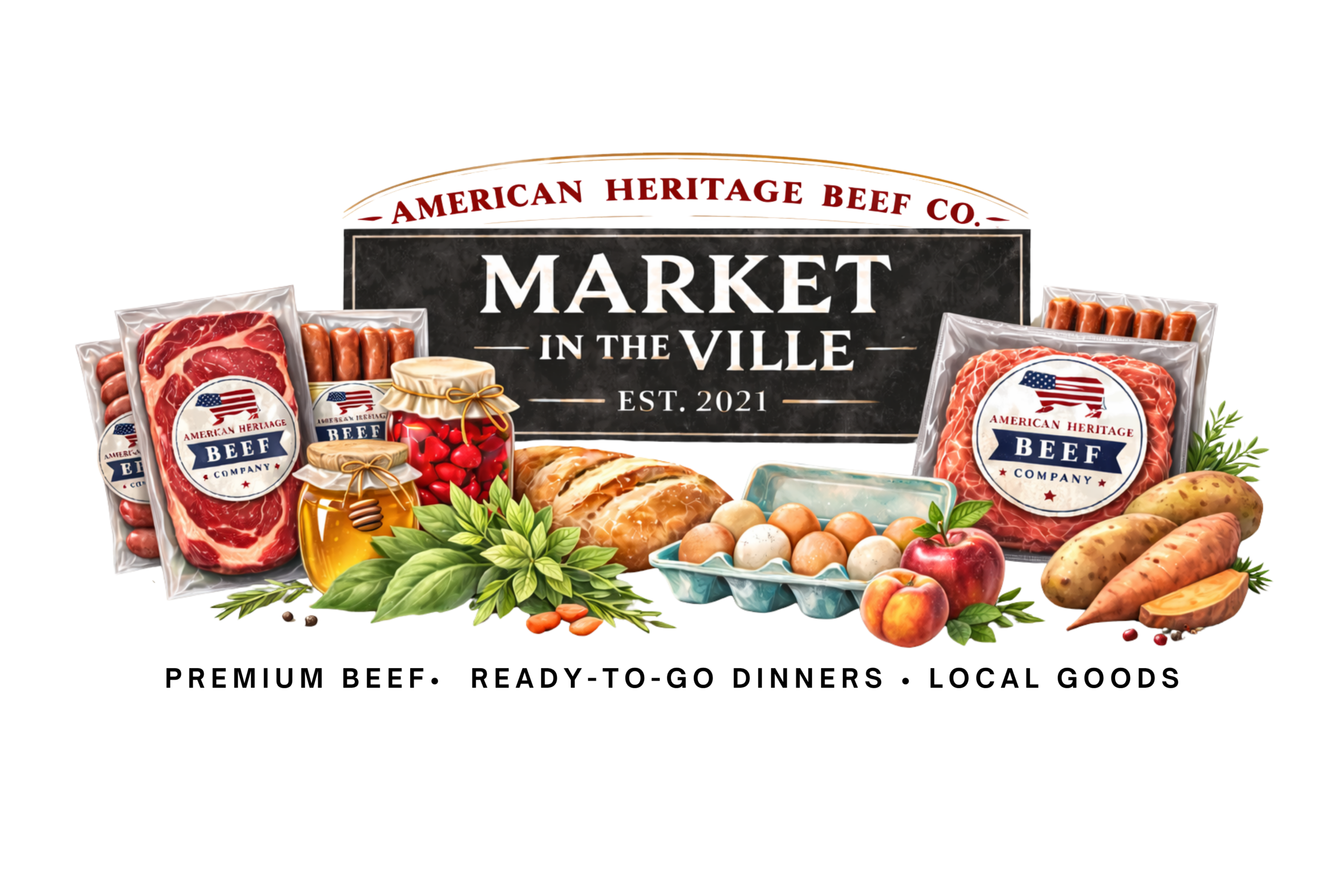 Market in The Ville Logo
