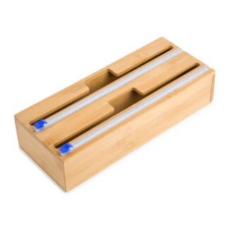 Bamboo Foil & Plastic Wrap Organizer